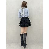 バックリボンプチフリルニットトップス | dazzlin | 詳細画像33