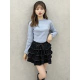 バックリボンプチフリルニットトップス | dazzlin | 詳細画像35