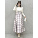 バックリボンプチフリルニットトップス | dazzlin | 詳細画像4