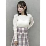 バックリボンプチフリルニットトップス | dazzlin | 詳細画像6