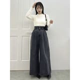 バックリボンプチフリルニットトップス | dazzlin | 詳細画像9