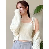 ミニシャギーラメニットキャミ | dazzlin | 詳細画像2 