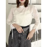 アイボリー | シアーベロアトップス | dazzlin