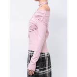 チョーカー付きオフショルドレープ長袖トップス | dazzlin | 詳細画像26 