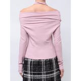 チョーカー付きオフショルドレープ長袖トップス | dazzlin | 詳細画像27 