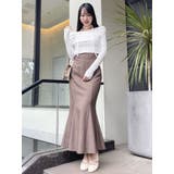 チョーカー付きオフショルドレープ長袖トップス | dazzlin | 詳細画像8 