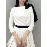 ネックドレープカットトップス | dazzlin | 詳細画像1