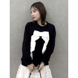 リボンディティールカットプルオーバー | dazzlin | 詳細画像9