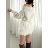 デコルテオープンスウェットトップス | dazzlin | 詳細画像15 