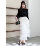 デコルテオープンスウェットトップス | dazzlin | 詳細画像25 