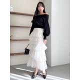 デコルテオープンスウェットトップス | dazzlin | 詳細画像27 