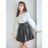 デコルテオープンスウェットトップス | dazzlin | 詳細画像3 