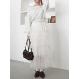 デコルテオープンスウェットトップス | dazzlin | 詳細画像7 