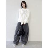 フラワーロゴスウエットトップス | dazzlin | 詳細画像5