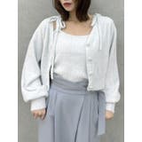グレー | ミニシャギーラメニットカーデトップス | dazzlin