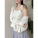 ベージュ | ミニシャギーラメニットカーデトップス | dazzlin