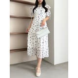 ラッフルリボンフラワーワンピース | dazzlin | 詳細画像1