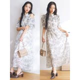 2WAYショルダーフラワーラッフルワンピース | dazzlin | 詳細画像2 