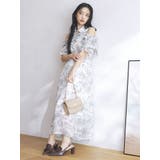 2WAYショルダーフラワーラッフルワンピース | dazzlin | 詳細画像3 