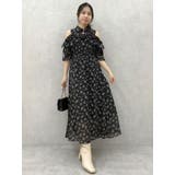 2WAYショルダーフラワーラッフルワンピース | dazzlin | 詳細画像38 