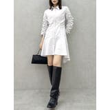 ギャザースリーブイレヘムシャツワンピース | dazzlin | 詳細画像11 