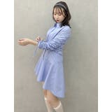 ギャザースリーブイレヘムシャツワンピース | dazzlin | 詳細画像14 