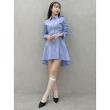 ギャザースリーブイレヘムシャツワンピース | dazzlin | 詳細画像17 