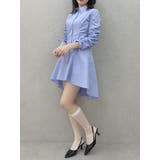 ギャザースリーブイレヘムシャツワンピース | dazzlin | 詳細画像19 