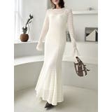 バックリボンレースワンピース | dazzlin | 詳細画像1 