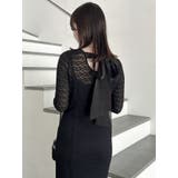 バックリボンレースワンピース | dazzlin | 詳細画像32 