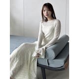 バックリボンレースワンピース | dazzlin | 詳細画像36 