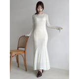 バックリボンレースワンピース | dazzlin | 詳細画像37 