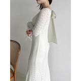 バックリボンレースワンピース | dazzlin | 詳細画像40 