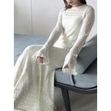 グリーン | バックリボンレースワンピース | dazzlin