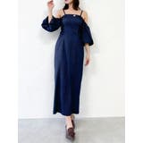 スラックスディテールバルーンワンピース | dazzlin | 詳細画像1 