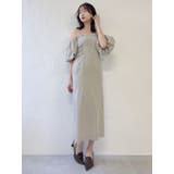 スラックスディテールバルーンワンピース | dazzlin | 詳細画像18 