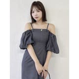 スラックスディテールバルーンワンピース | dazzlin | 詳細画像2 