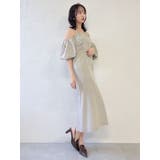 スラックスディテールバルーンワンピース | dazzlin | 詳細画像21 