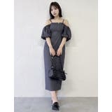 スラックスディテールバルーンワンピース | dazzlin | 詳細画像5 