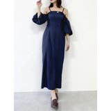 スラックスディテールバルーンワンピース | dazzlin | 詳細画像9 