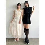 【メロクロコラボ】モチーフパターンティアードワンピース | dazzlin | 詳細画像19