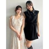 【メロクロコラボ】モチーフパターンティアードワンピース | dazzlin | 詳細画像23