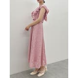 バックリボンパイピングレースドレス | dazzlin | 詳細画像16