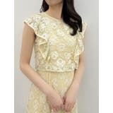 バックリボンパイピングレースドレス | dazzlin | 詳細画像28