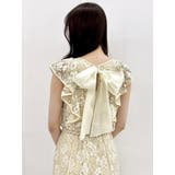 バックリボンパイピングレースドレス | dazzlin | 詳細画像29