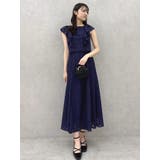 バックリボンパイピングレースドレス | dazzlin | 詳細画像34