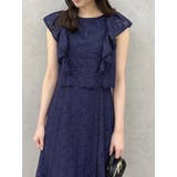 バックリボンパイピングレースドレス | dazzlin | 詳細画像35