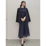 バックリボンパイピングレースドレス | dazzlin | 詳細画像40