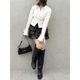 ダブルファスナーギャザーシャツ | dazzlin | 詳細画像13 