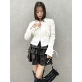 ダブルファスナーギャザーシャツ | dazzlin | 詳細画像9 